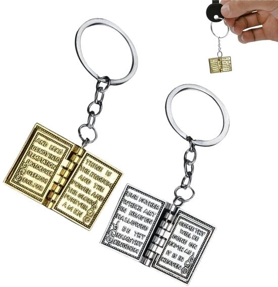 Due Chiavi per Bibbia Miniatura - Dimensioni 3,5 x 2,5 cm