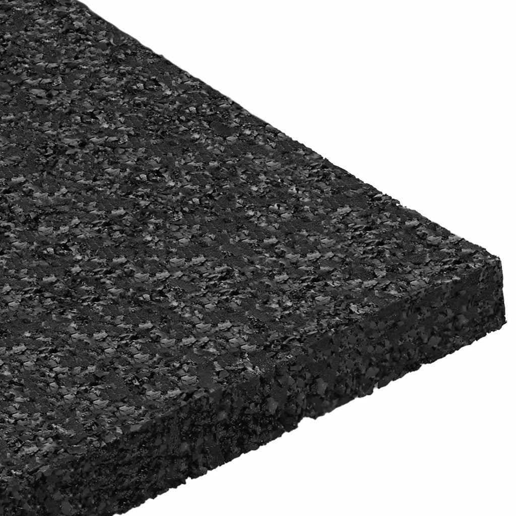 Pad per patio in granuli di gomma Nero 9 x 9 x 0,8 cm Gomma 42027232