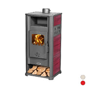 Stufa a legna 49x46x104 cm 9-10 kW