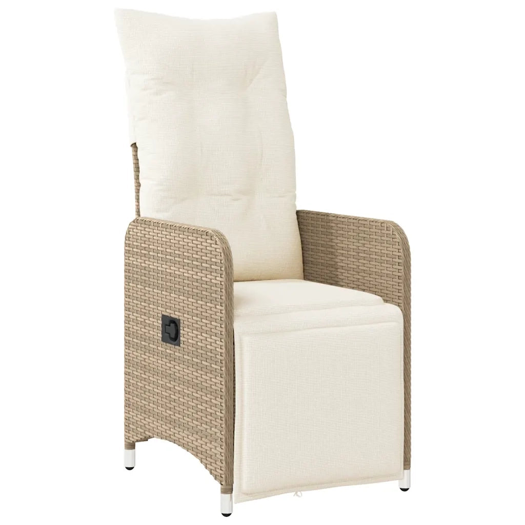 Set Bistrò da Giardino 5 pz con Cuscini in Polyrattan Marrone 3277211