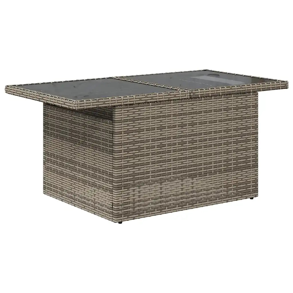 Set Divani da Giardino con Cuscini 7pz Grigio Polyrattan Acacia 3326422