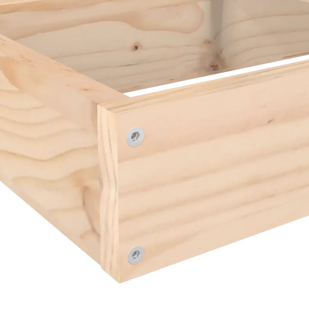 Fioriera da giardino a 4 ripiani 106x104,5x36 cm in legno massello di pino 825324