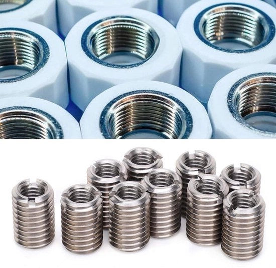 Adattatore di espansione M8 a M12 in acciaio inossidabile da 10 pezzi.