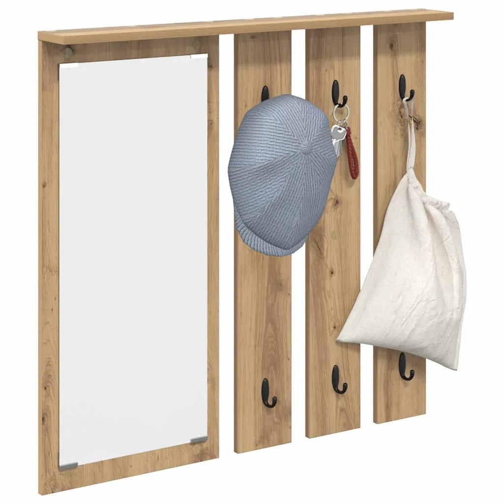 Appendiabiti a muro rovere artigianale 84 x 10 x 80 cm CFW3294394