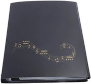Taccuino di Musica - Organizzatore di Partiture - Gioco di Musica - Scocca Idrorepellente Opaca - 52 Fogli - Nero