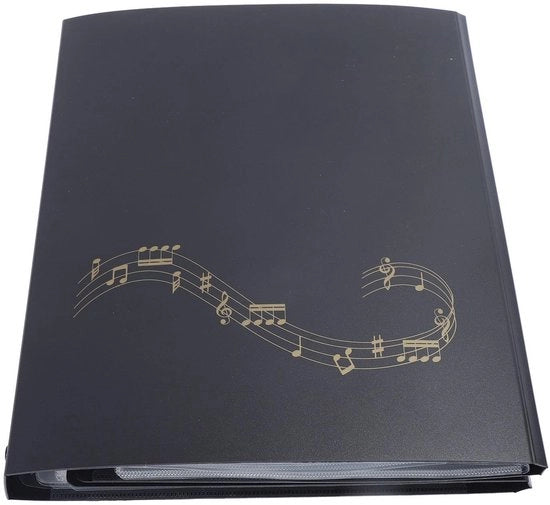 Taccuino di Musica - Organizzatore di Partiture - Gioco di Musica - Scocca Idrorepellente Opaca - 52 Fogli - Nero