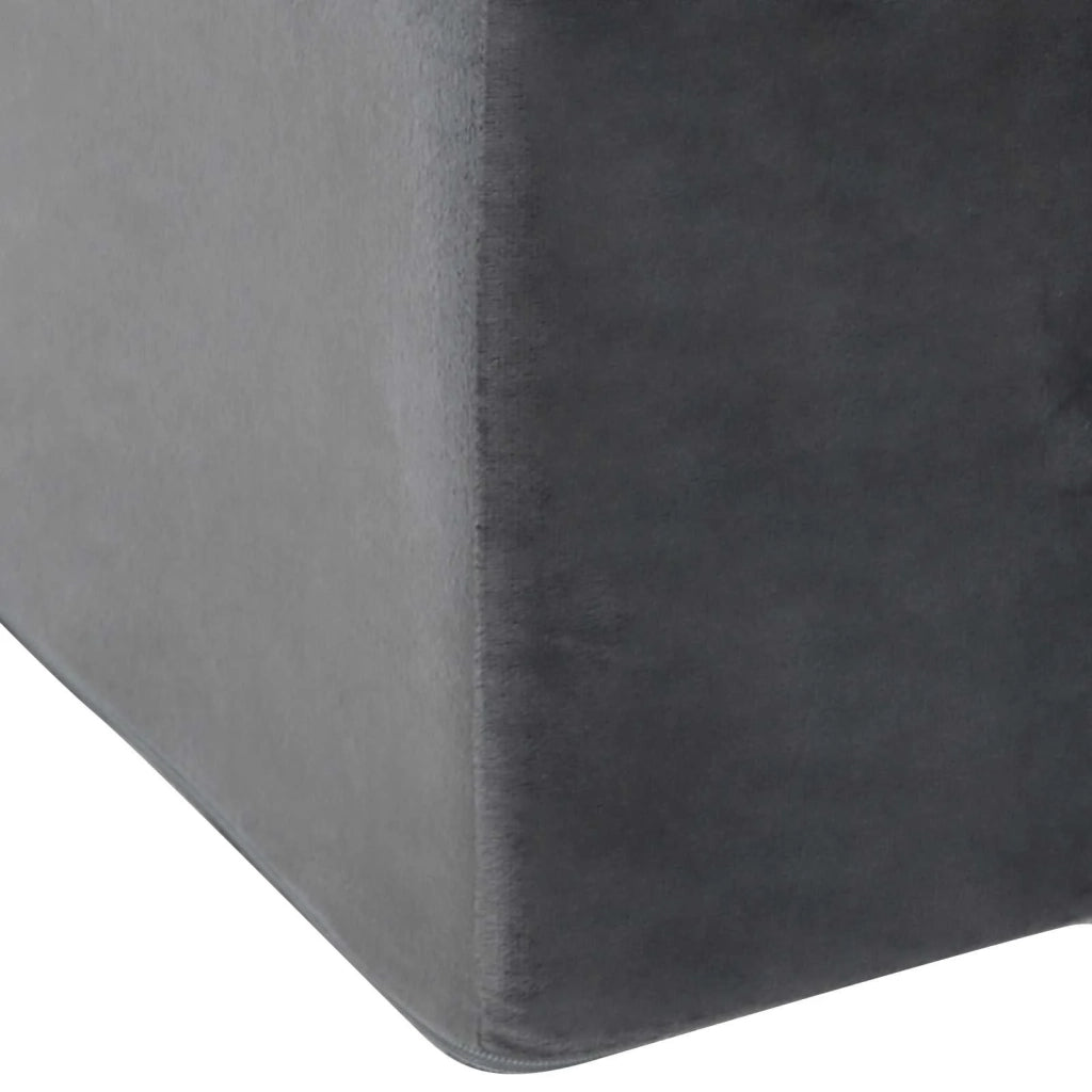Cuscino per Gambe Grigio 68 x 40 x 18 cm Schiuma PU 42020189