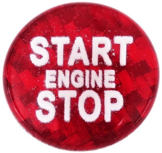 Copertura per interruttore Start/Stop auto colore rosso