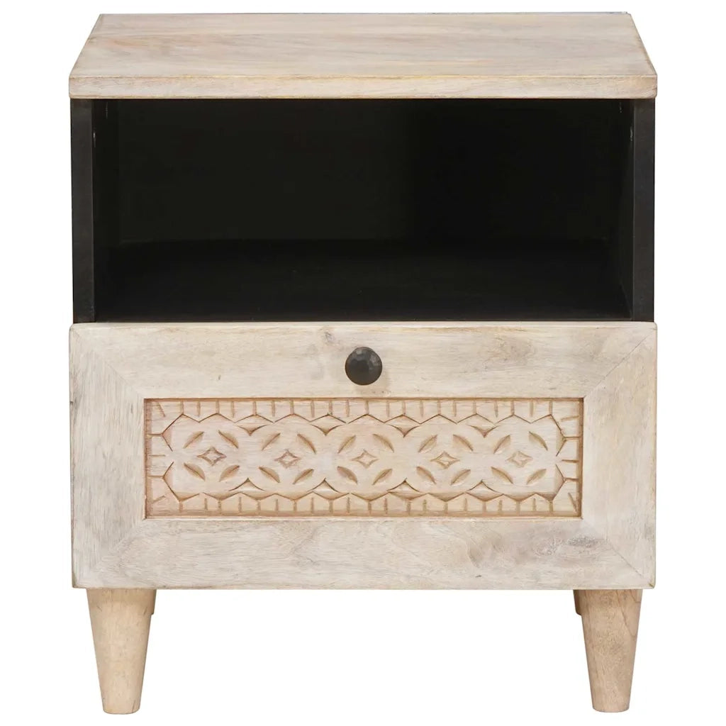 Armadio da Notte Bianco 40 x 33 x 46 cm Legno ingegnerizzato 4018122
