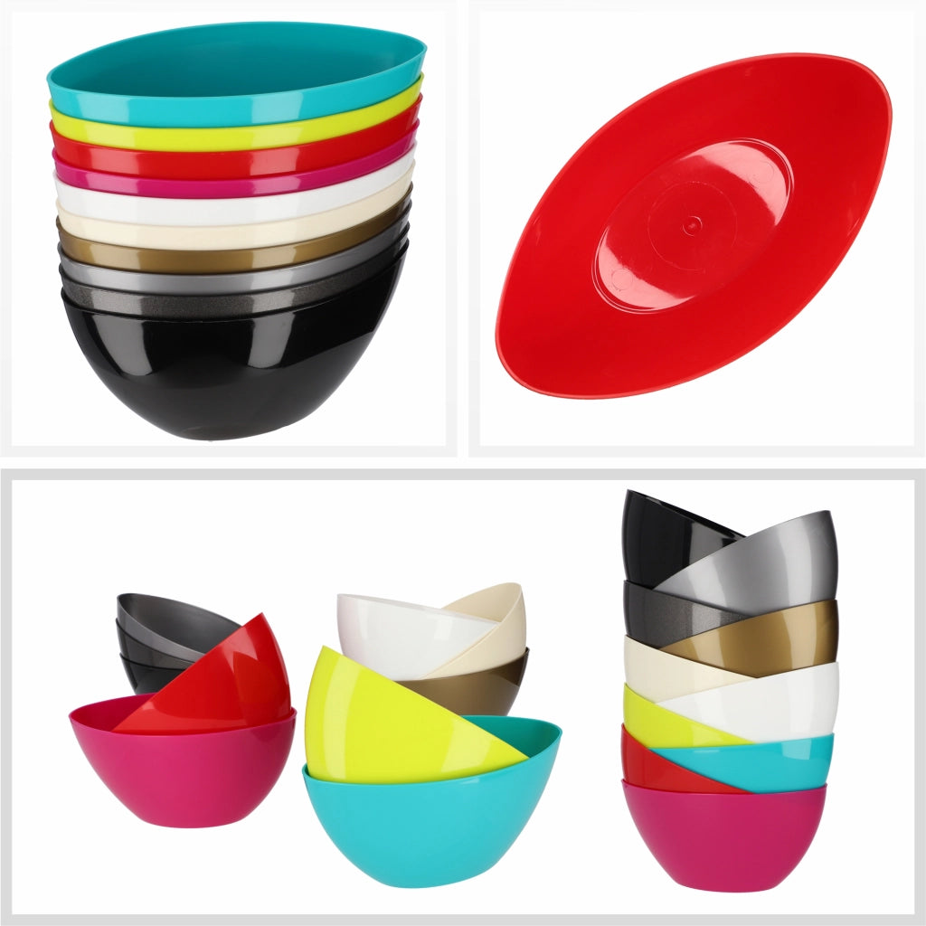 Vaso da fiori KADAX ovale da 21 cm in plastica rossa