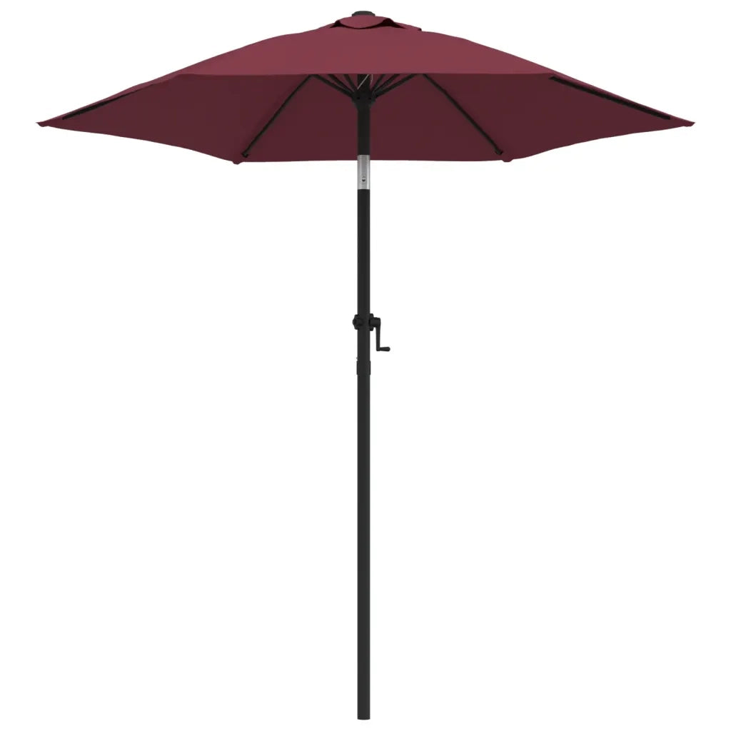 Ombrello | Parasolne Rosso Borgogna 200x224 cm in Alluminio