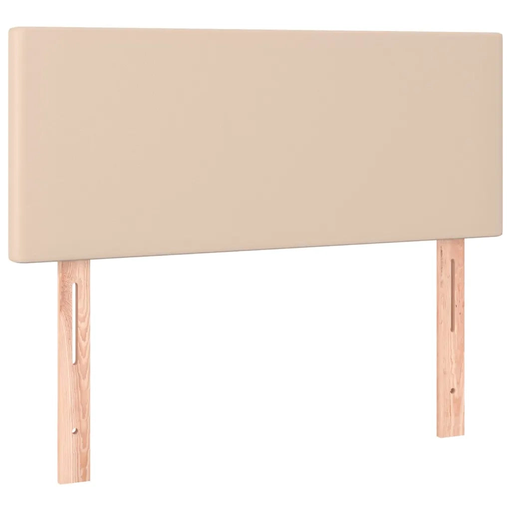 Giroletto Molle Materasso e LED Cappuccino 100x200cm Similpelle