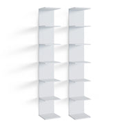 Vicco Libreria da parete Bianco 30 x 190 cm Set di 2