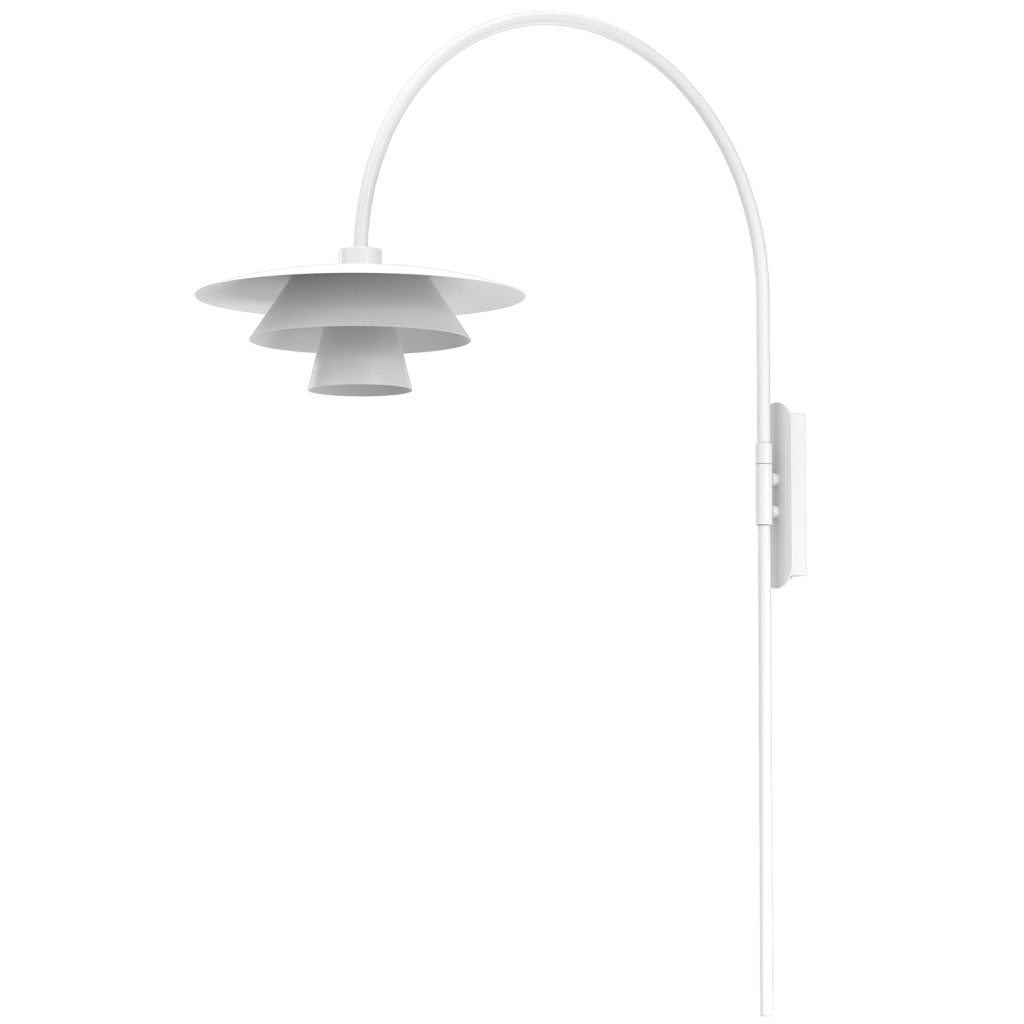 Applique Plato 3 luci bianca acciaio E27 Luminex