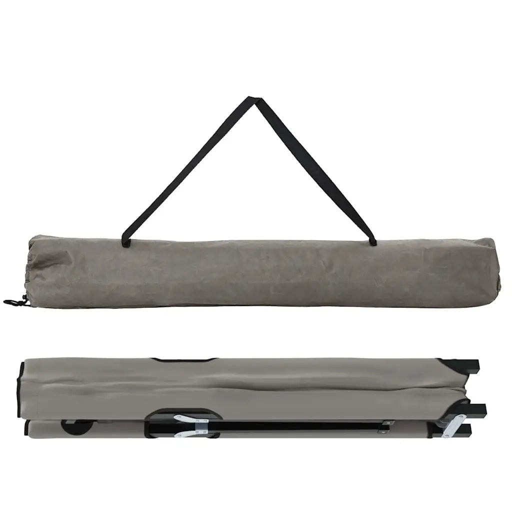Letto da campeggio pieghevole 2 pcs Grigio 206 x 76 x 74 cm 42003171