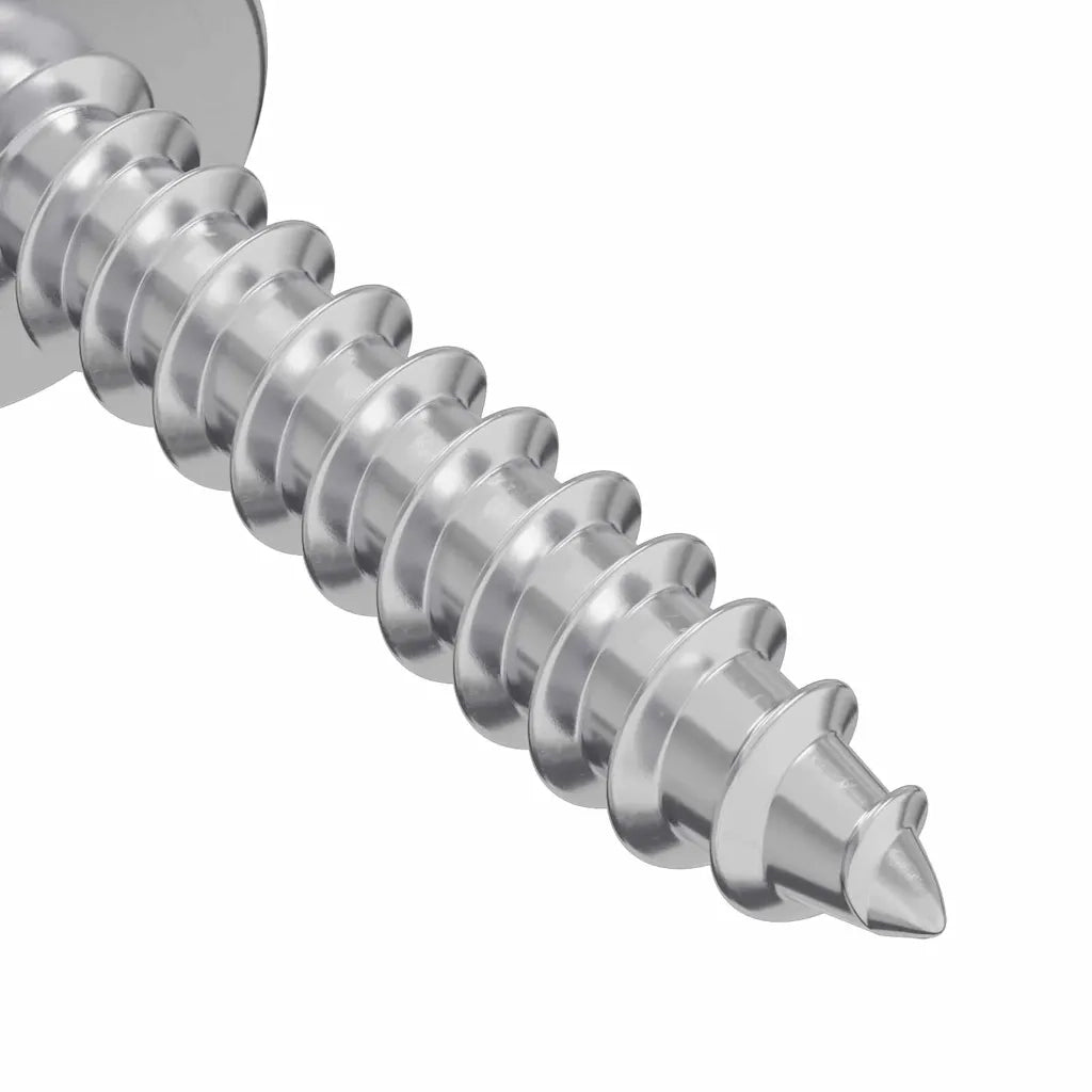 Viti in Legno 10976 pcs Argento Acciaio 864525