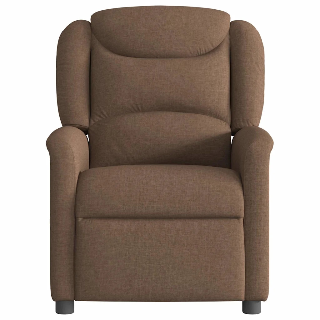 Poltrona Reclinabile in Tessuto Marrone 4015600