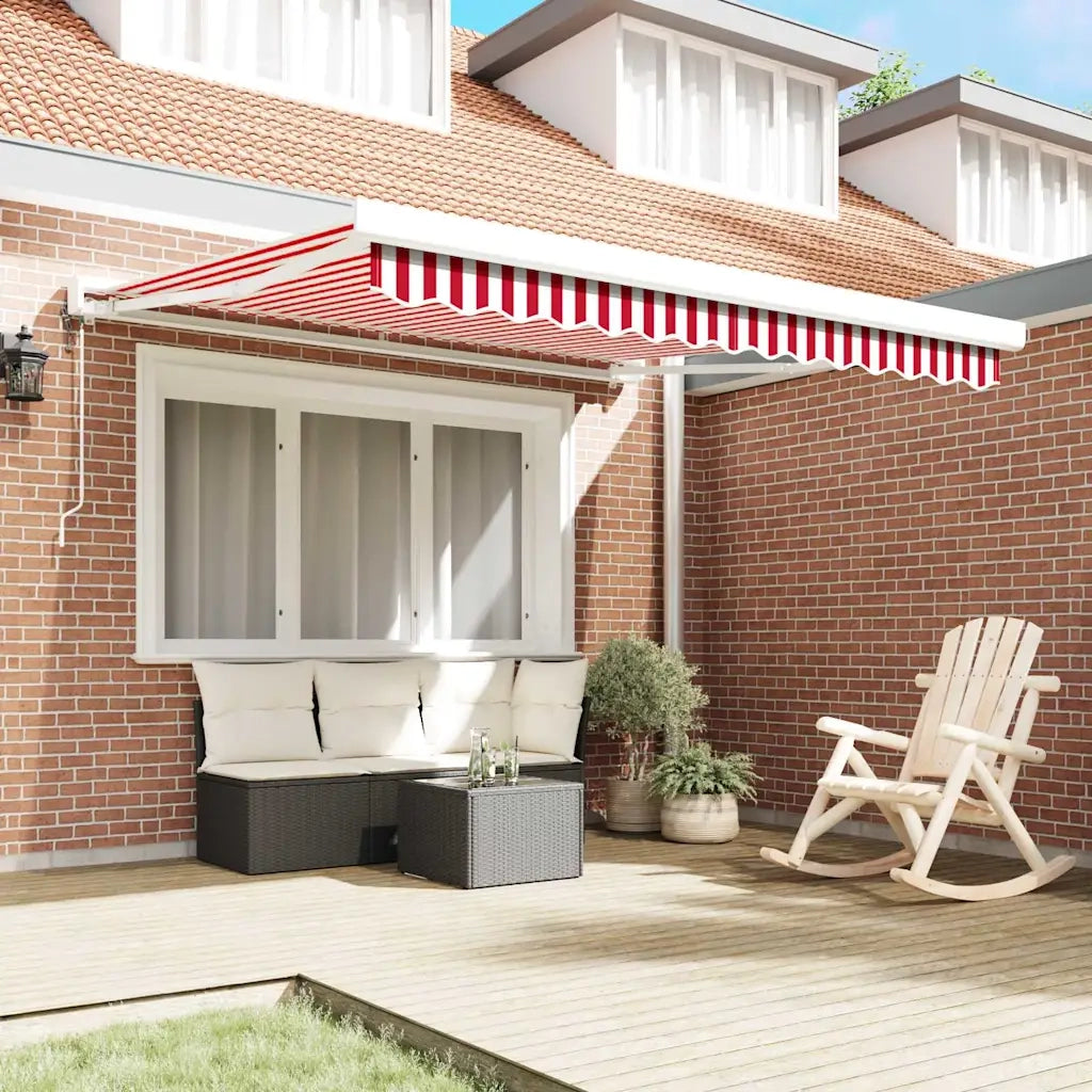 Tenda da Sole Rosso e Bianco 350 x 250 x 165 cm 3330280