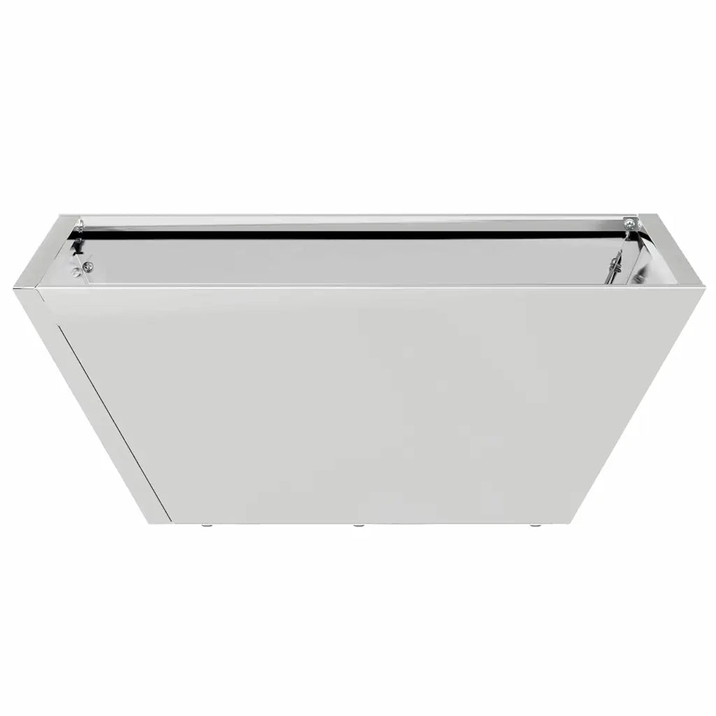 Fioriere | Cassetta per fiori | Vaso da giardino 5 pz Argento 40 x 40 x 15 cm