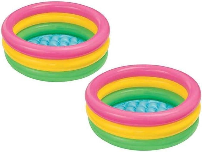 Intex 58924 Piscina 3 Anelli Multicolor, Multi
