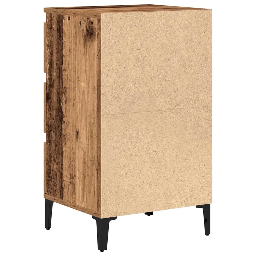 Armadio da Notte con cassetto Legno vecchio 45 x 35 x 44 cm 863437