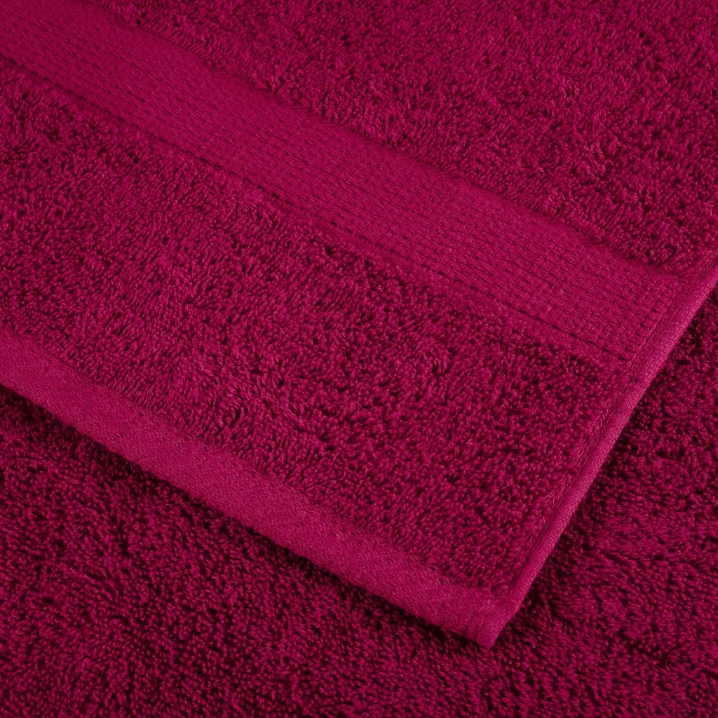 Asciugamani Premium SOLUND 2 pz | Teli per bagno Bordeaux 30x30 cm 600 g/m2