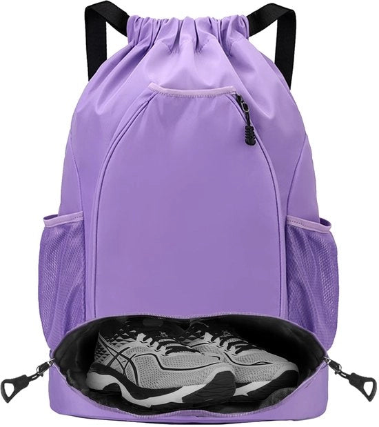 Borsa da Tennis con Racket Doppio, Borsa Sport con Tasca Interna, Tasca Esterna, per Uomo Donna
