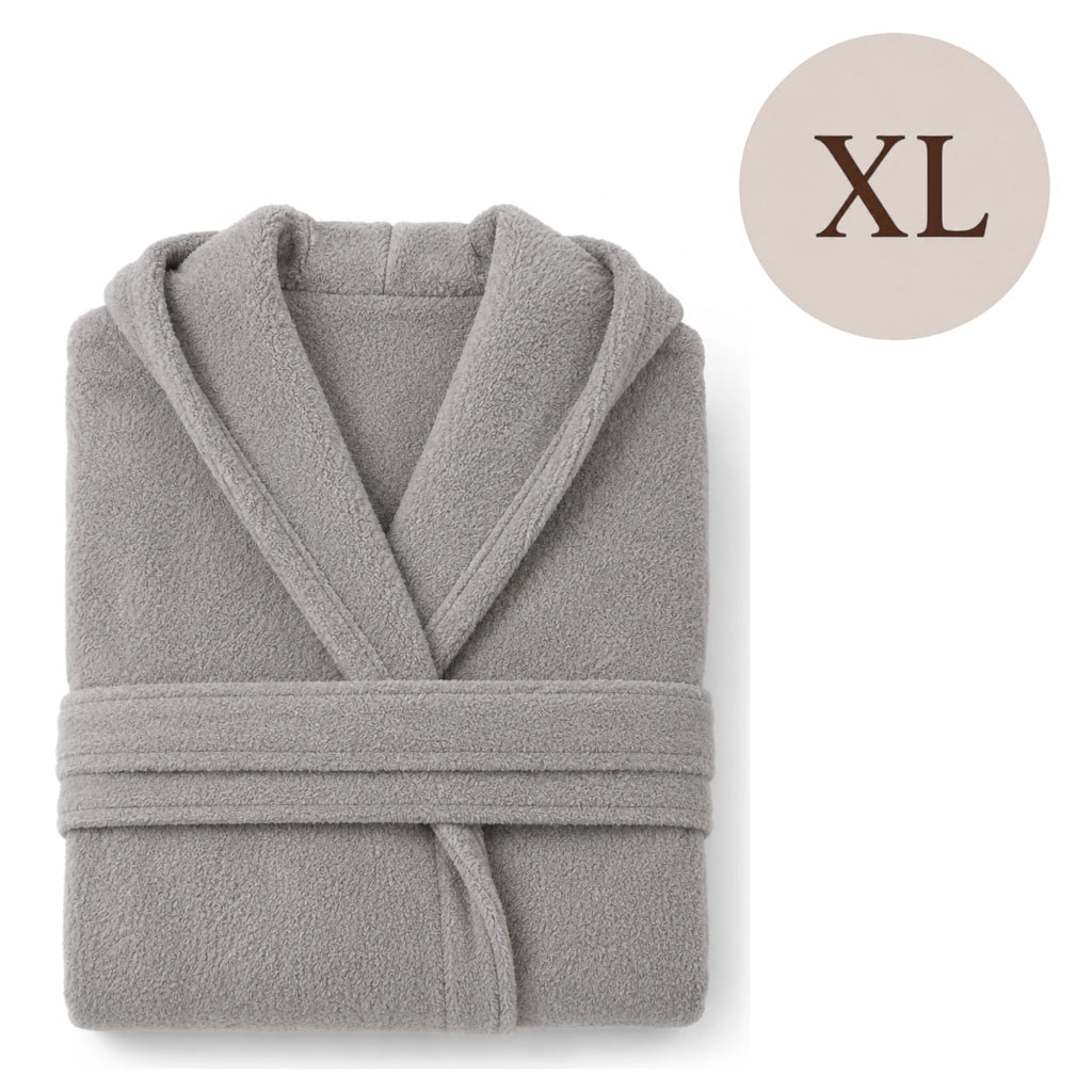 Satiza, Accappatoio 100% Cotone con Cappuccio, Grigio