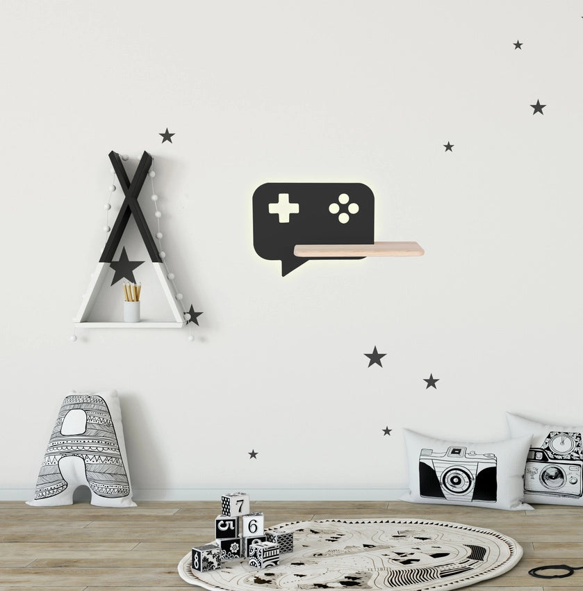 Applique Candellux Console LED 5W 4000K nero/legno