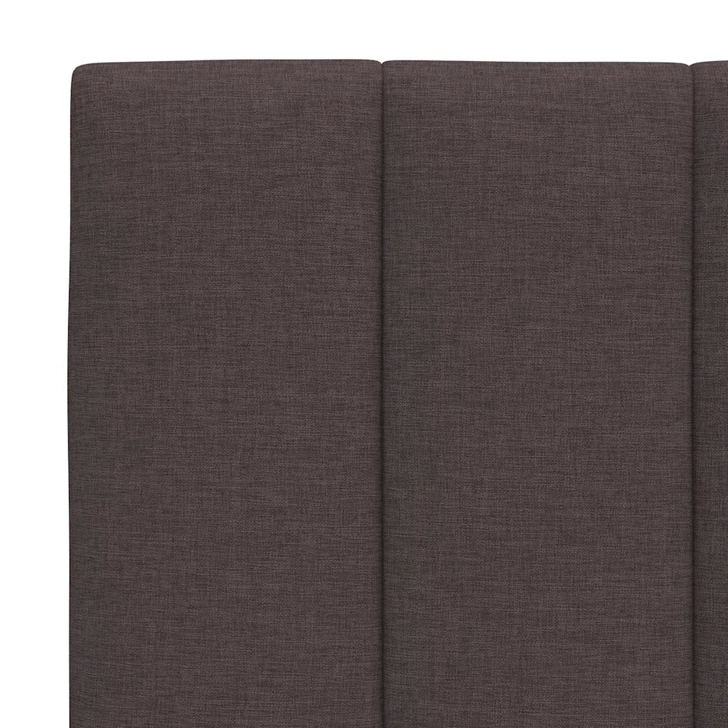 Cuscino Testiera Hanko Marrone Scuro 200 cm in Tessuto 4019187