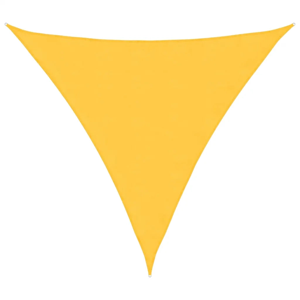Parasole a vela | Telo Ombra | Vela da ombra Oxford Triangolare 4,5x4,5x4,5 m Giallo