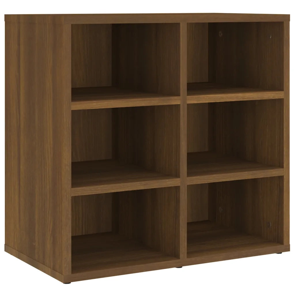 Scarpiera-Scaffale per scarpe Rovere Marrone 52,5x30x50 cm