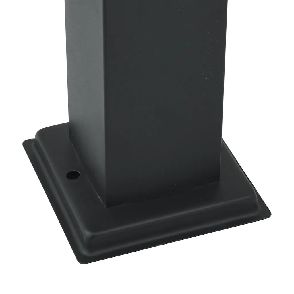 Lampada a paletto con sensore 110 cm Nera IP44 4006081