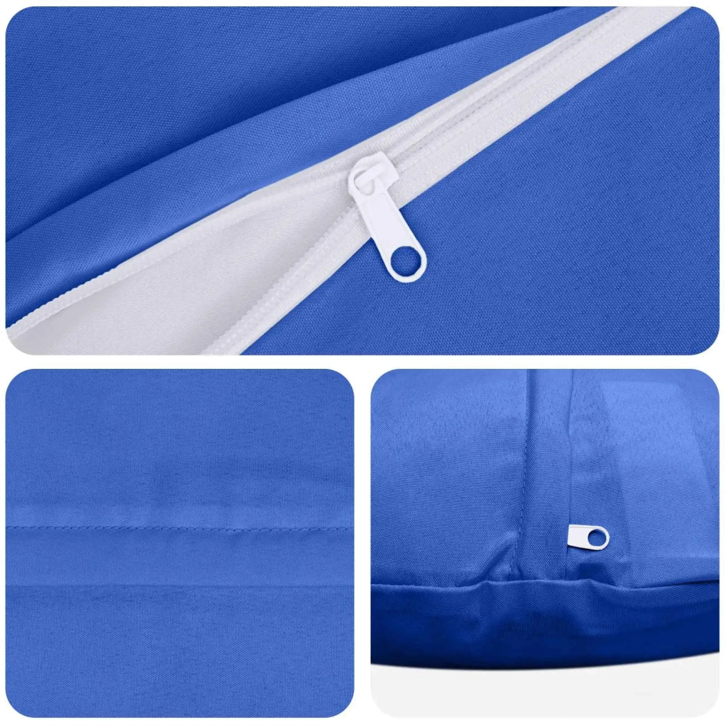 Federa 2 pcs HEERLEN Blu Reale Ø 30 cm Poliestere 922023