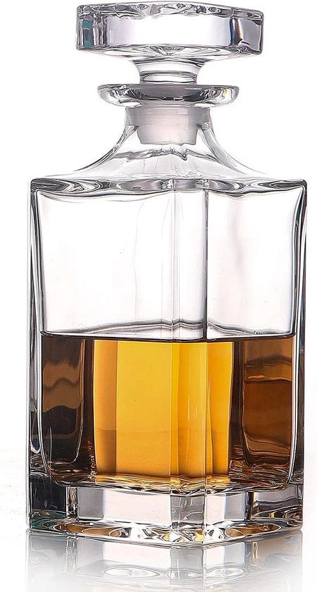 Caraffa Geometrica con Stop Luchtdicht - per Whisky, Vino, Bourbon e Altri (768ml)