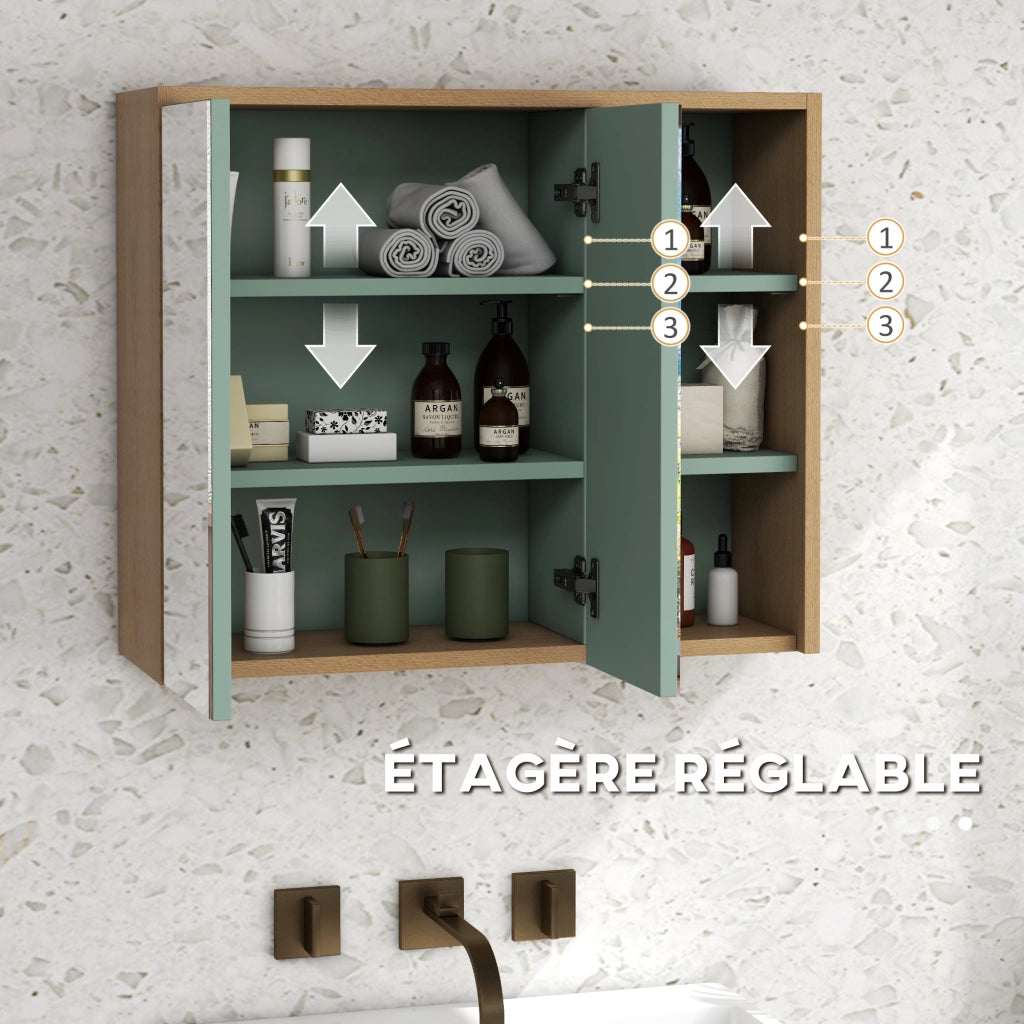 Mobile da bagno con ante e cassetti ¨C Minimal ¨C verde