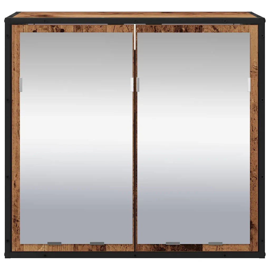 Scaffale da parete con porta Legno vecchio 65 x 20 x 60 cm 883608