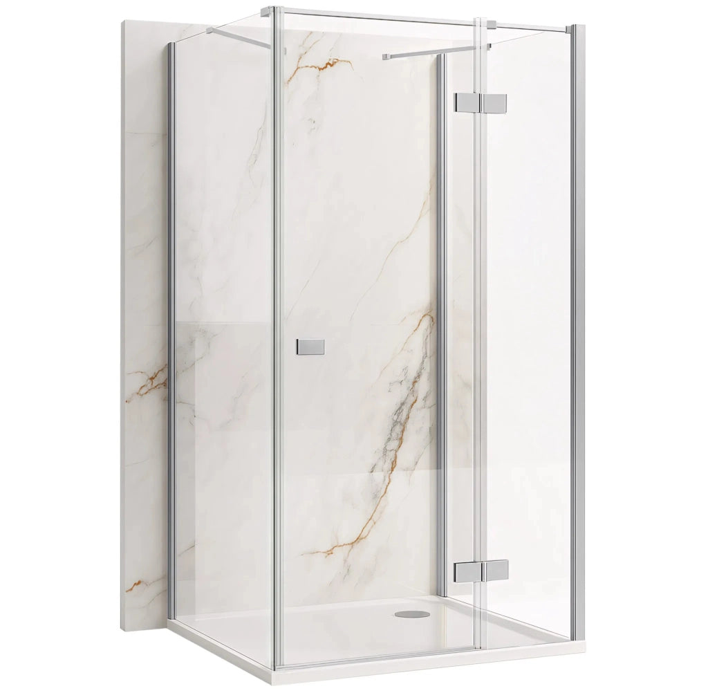 Cabina Doccia Rea Atlas 100x80 Chrome destra