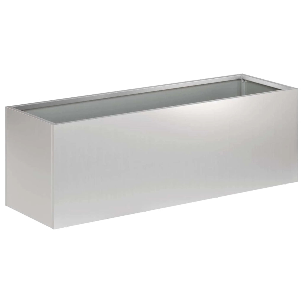 Vaso da giardino 2 pz Argento 60 x 20 x 20 cm Acciaio zincato 8005159