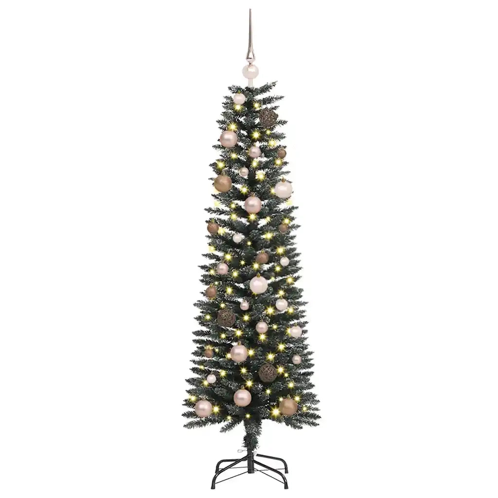 Albero di Natale artificiale con 150 LED Verde 150 cm 3395926