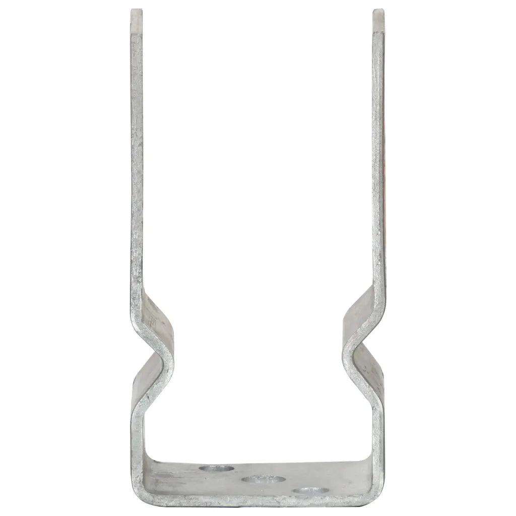 Picchetti per Recinzione 12 pz Argento 7x6x15cm Acciaio Zincato 145328