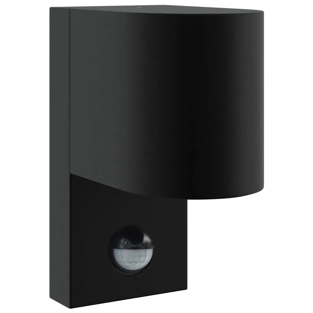 Set di 2 applique da esterno orientabili 12 x 7 x 15 cm in acciaio inox nero 02_0056530