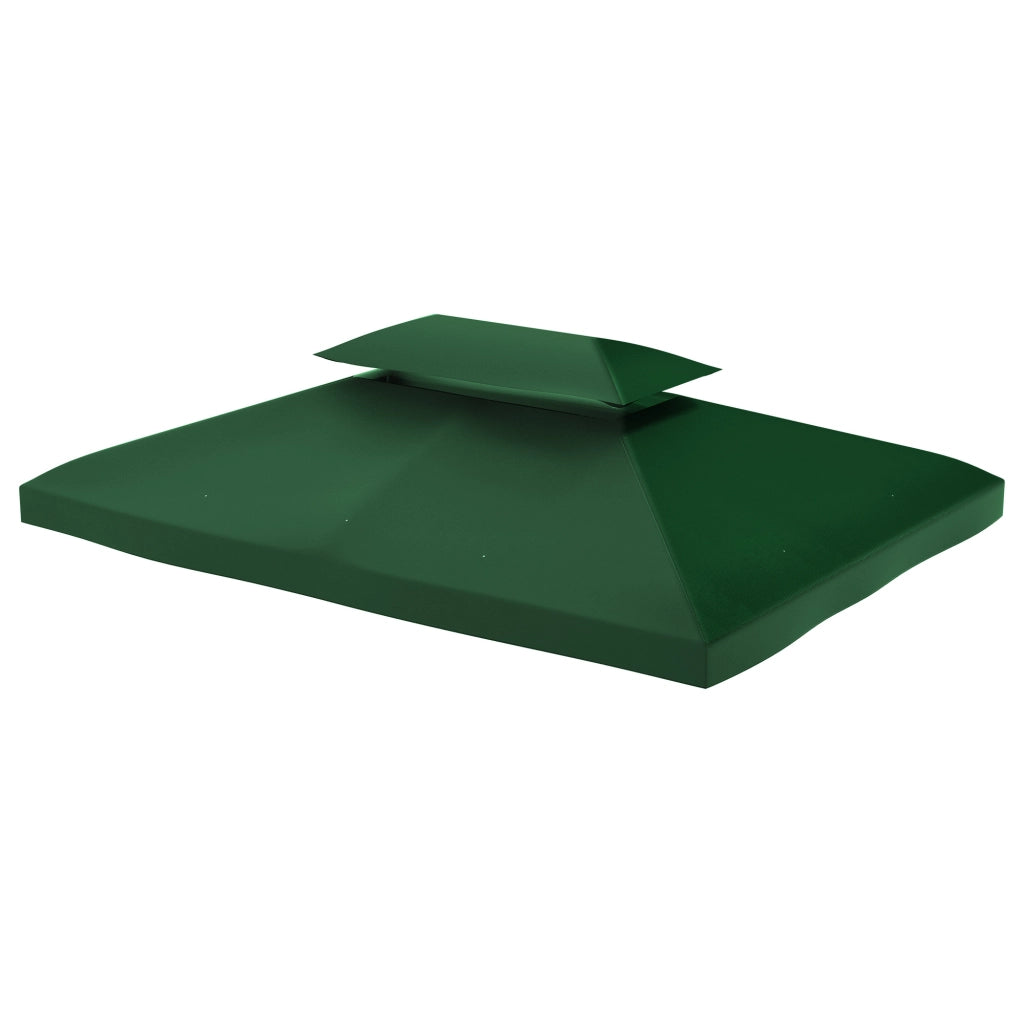 Gazebo 4x3 m 2 Livelli ¨C Minimal ¨C Verde Poliestere