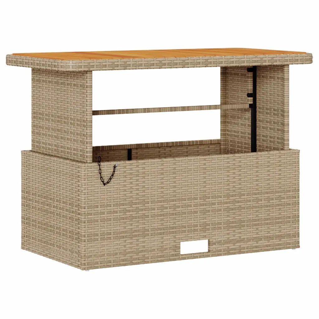 Set da Pranzo per Giardino | Set Salotto da Giardino Beige polyrattan