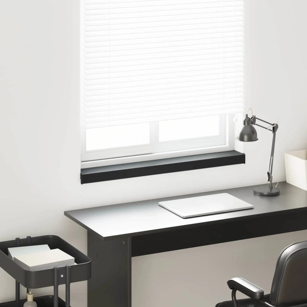 Soglia della Finestra Nero con Venature del Legno PVC 42046835