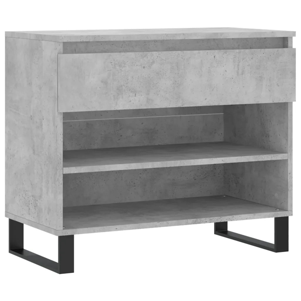 Scarpiera | Mobile per scarpe Grigio Cemento 70x36x60 cm in Legno Multistrato