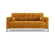 Cosmopolitan Design - Divano "Bali" 2 posti in velluto giallo 