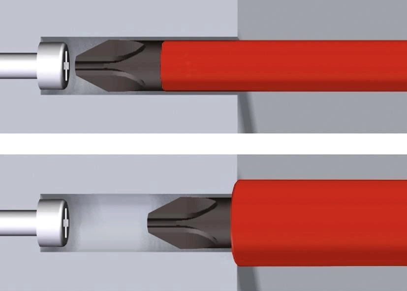 Wiha 38611 LiftUp electric Cacciavite con caricatore di punte 6 pz incluse VDE IEC 60900 1000 V AC colore Rosso Giallo