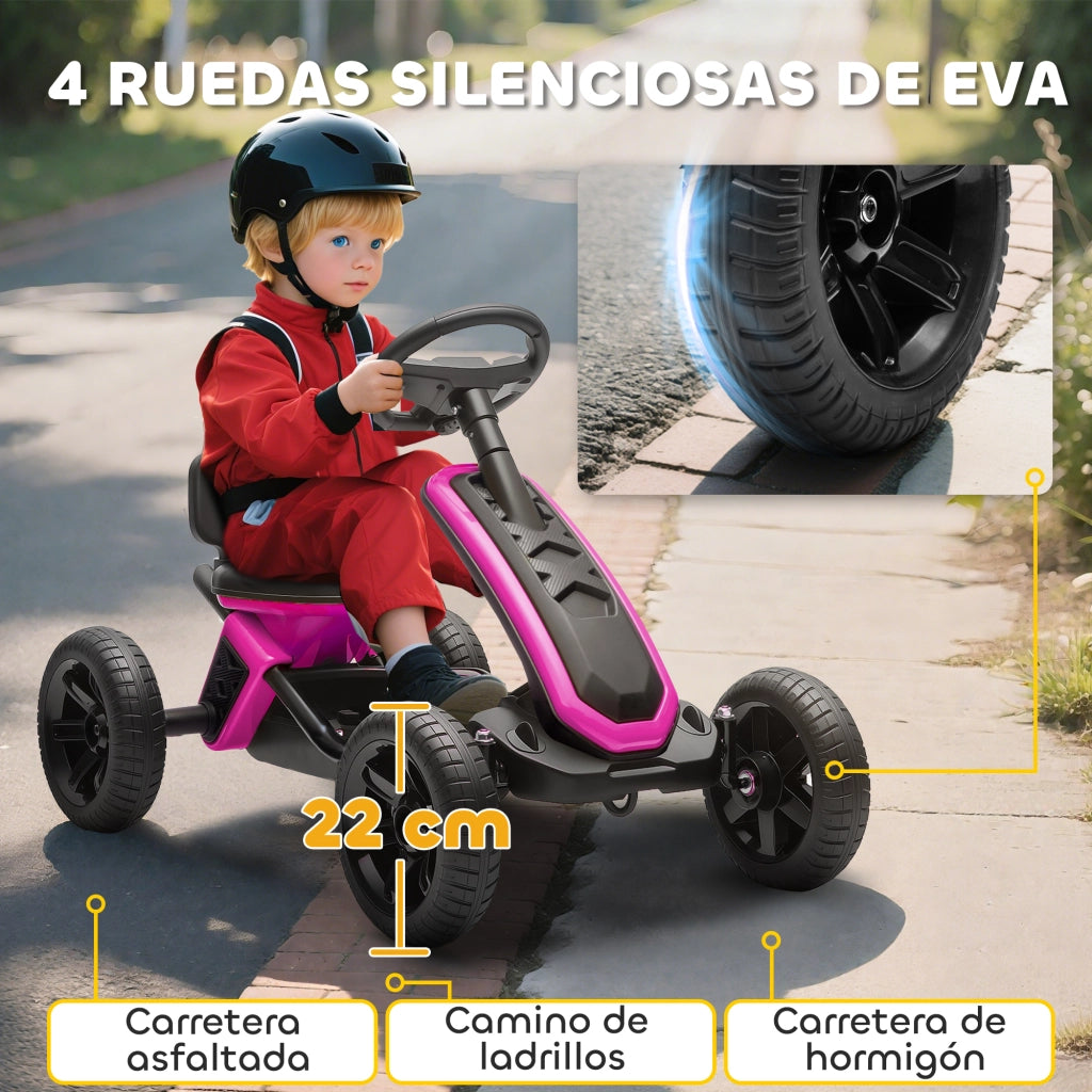Portagiochi con Ruote per Bambini 2-5 Anni ¨C Minimal ¨C Rosa Metallo