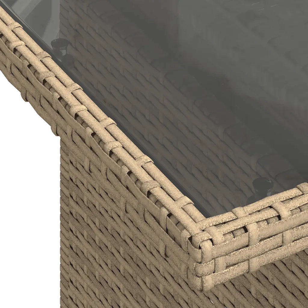 Set Divano da Giardino 6 pz con Cuscini Beige in Polyrattan 3268498